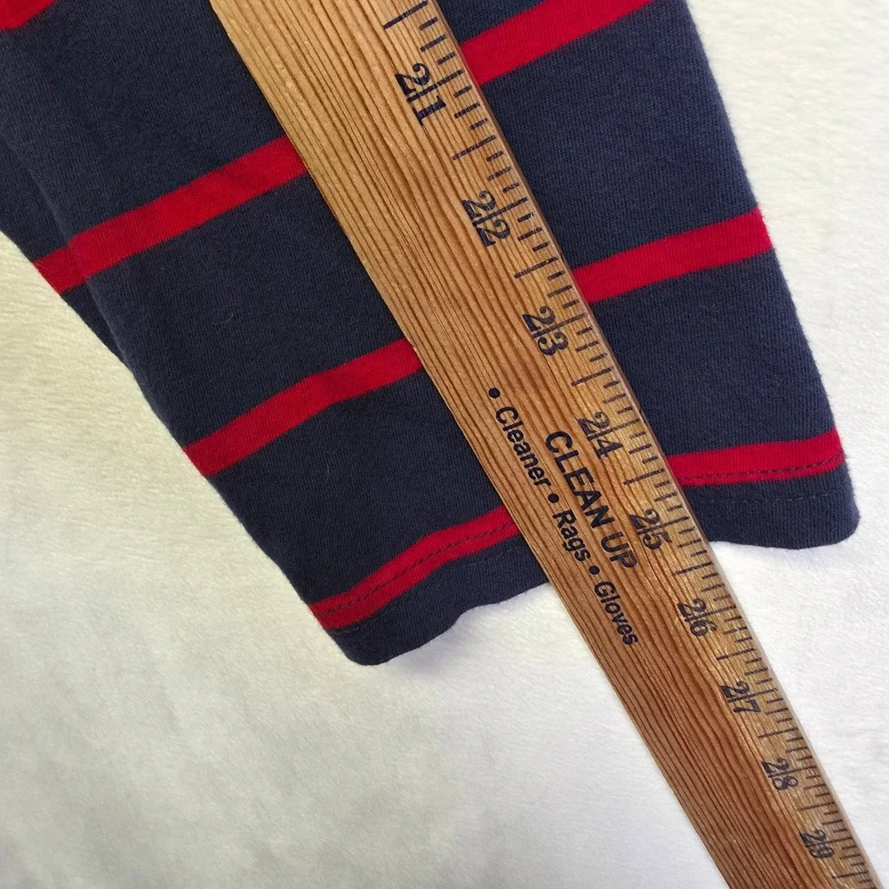 Polo Ralph Lauren Hoodie Sweater Mens L Blue Striped Hooded Lightweight Preppy
